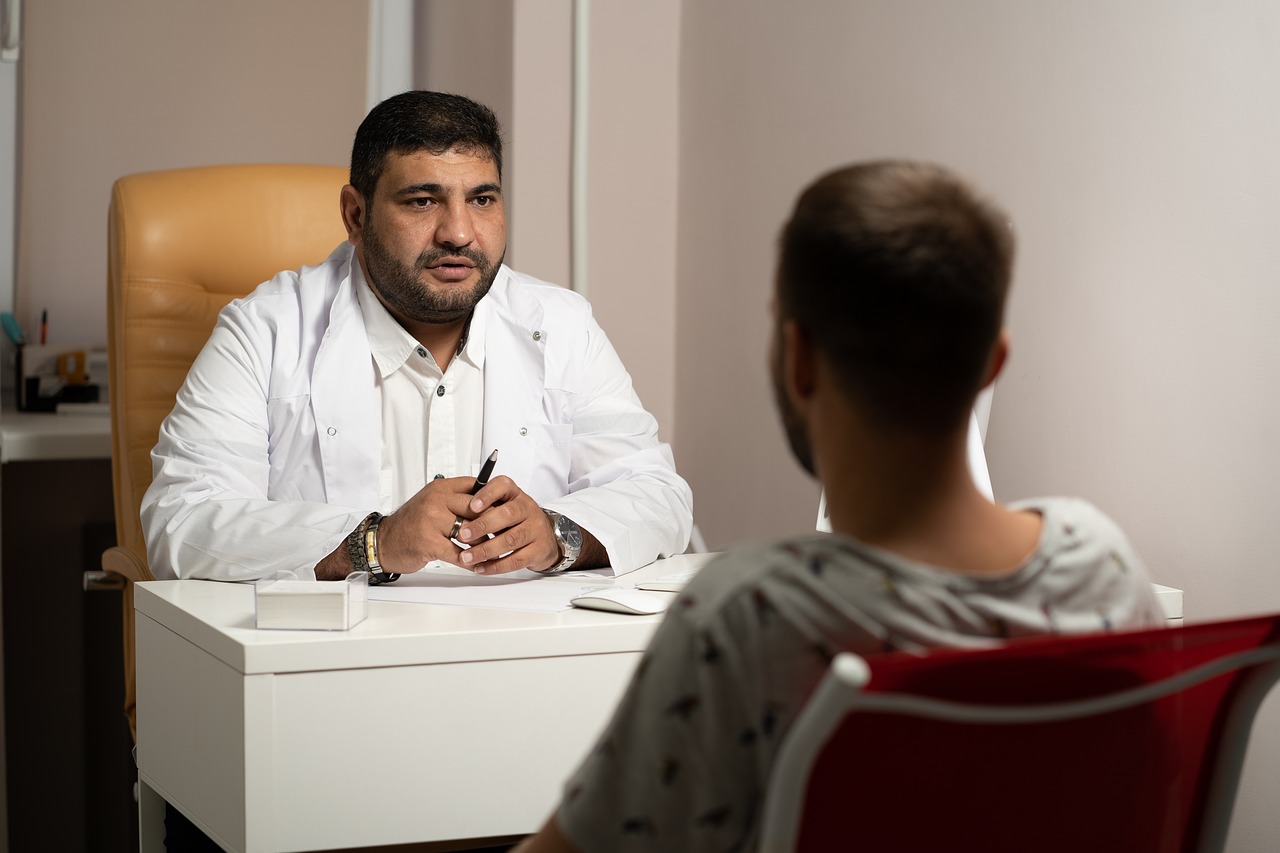 A man undergoing a neuropsychological evaluation