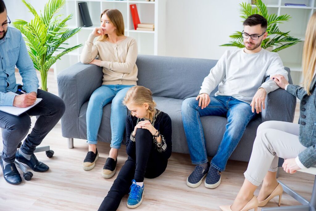 Family therapy also focuses on addressing individual issues within the family dynamic